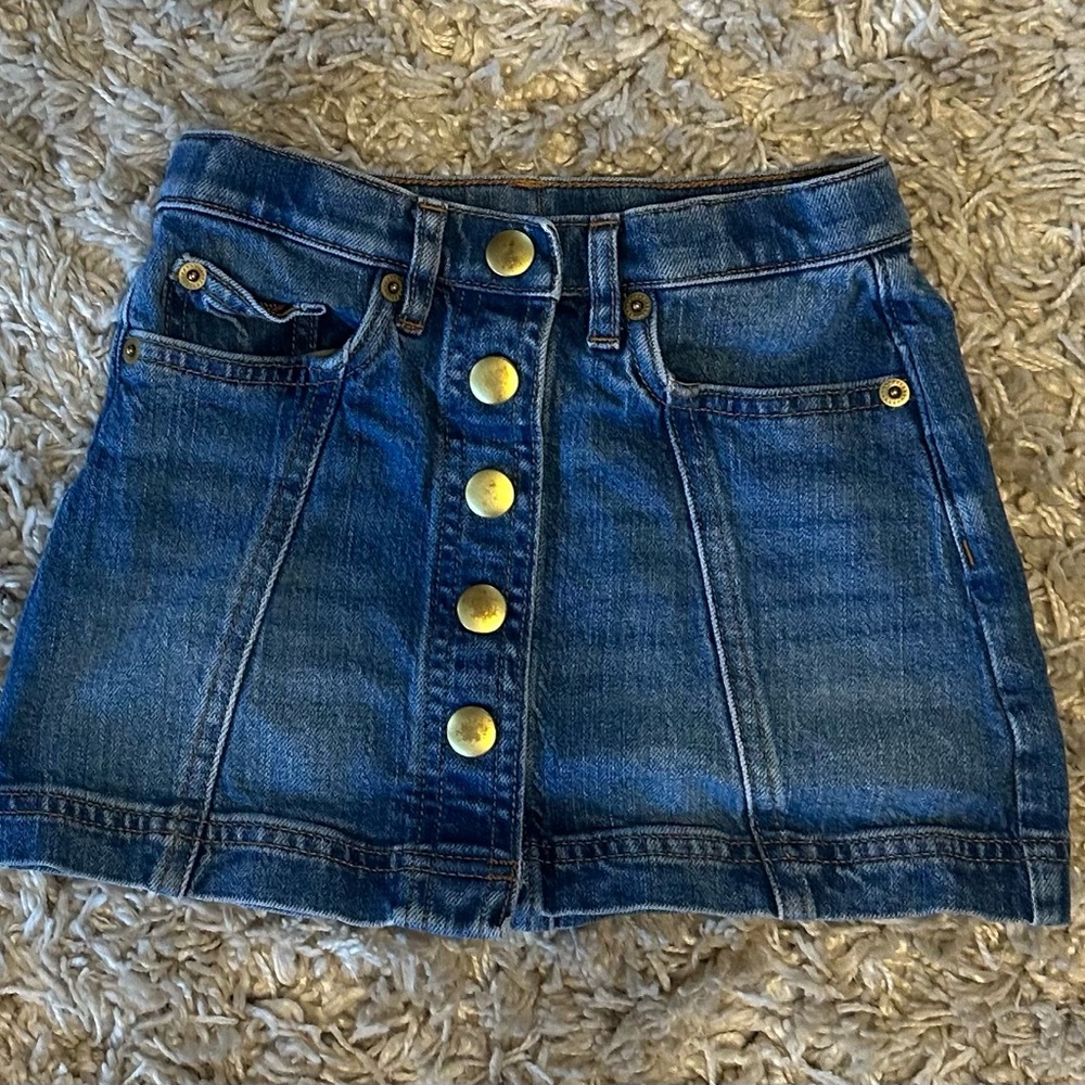 Crewcuts Blue and Gold Mini Skirt Casual